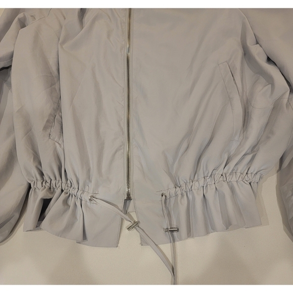 Zara Basic Outerwear Lightweight Raglan Sleeve Jacket size large - Picture 5 of 7